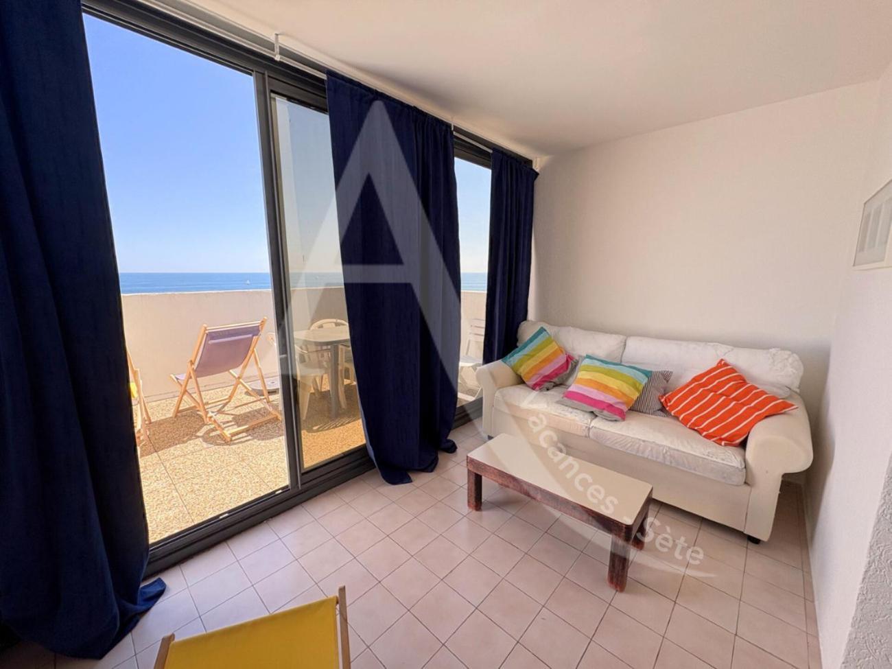 Studio Vue Mer Avec Pkg, Piscine, Tennis, Plage Direct Sète Exterior foto